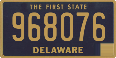 DE license plate 968076