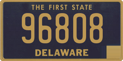 DE license plate 96808