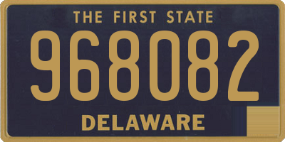 DE license plate 968082