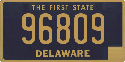 DE license plate 96809