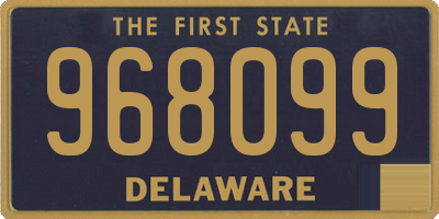 DE license plate 968099