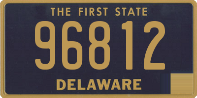 DE license plate 96812