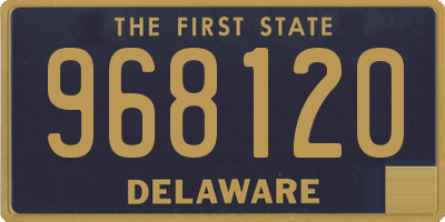DE license plate 968120