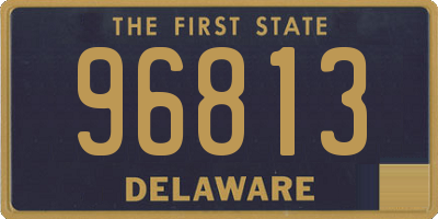 DE license plate 96813