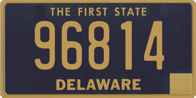 DE license plate 96814