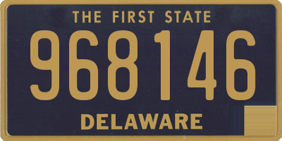 DE license plate 968146
