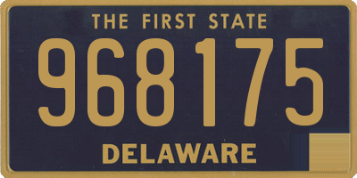 DE license plate 968175