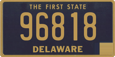 DE license plate 96818