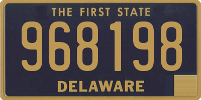 DE license plate 968198