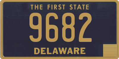 DE license plate 9682
