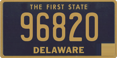 DE license plate 96820