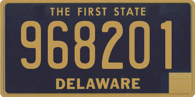 DE license plate 968201