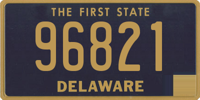 DE license plate 96821