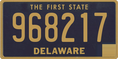 DE license plate 968217
