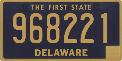 DE license plate 968221