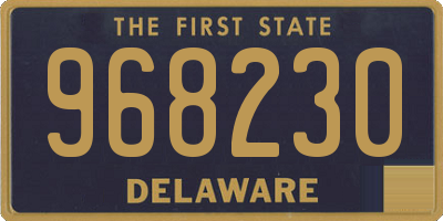 DE license plate 968230