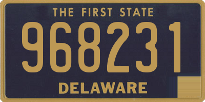 DE license plate 968231