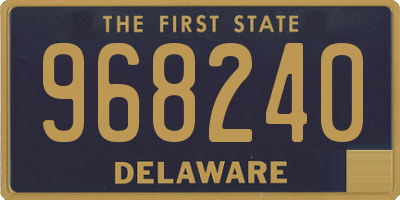 DE license plate 968240