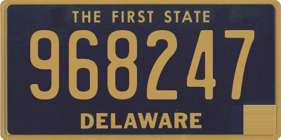 DE license plate 968247
