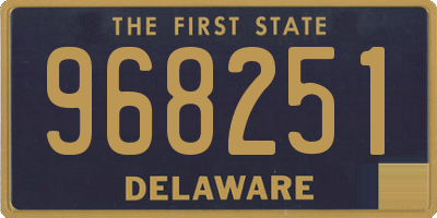 DE license plate 968251