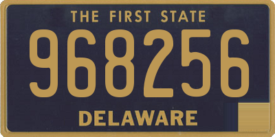 DE license plate 968256