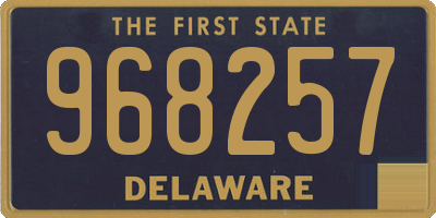 DE license plate 968257