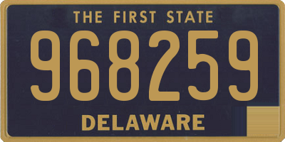 DE license plate 968259