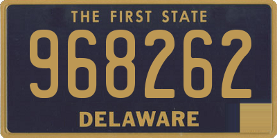DE license plate 968262