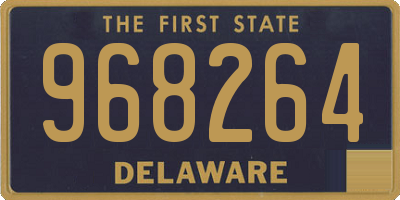 DE license plate 968264
