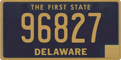 DE license plate 96827