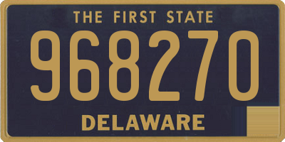 DE license plate 968270