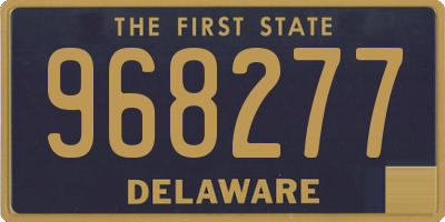 DE license plate 968277