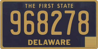 DE license plate 968278