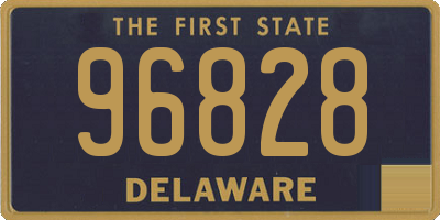DE license plate 96828