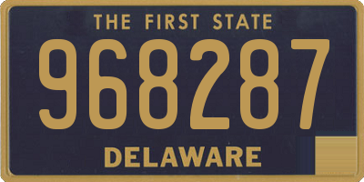 DE license plate 968287