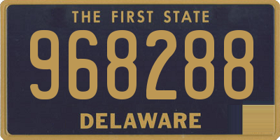 DE license plate 968288