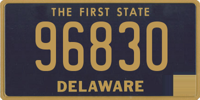 DE license plate 96830