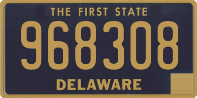 DE license plate 968308