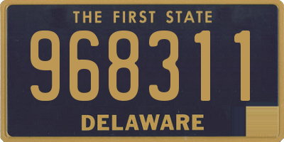 DE license plate 968311