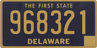 DE license plate 968321