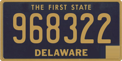 DE license plate 968322