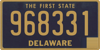 DE license plate 968331
