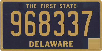DE license plate 968337