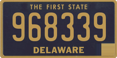 DE license plate 968339