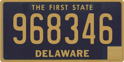 DE license plate 968346