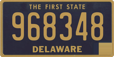 DE license plate 968348
