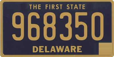 DE license plate 968350