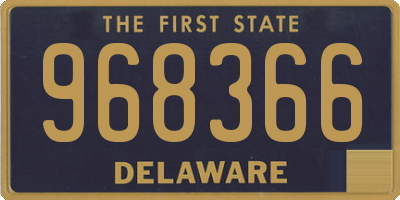 DE license plate 968366