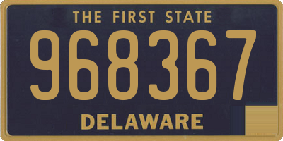 DE license plate 968367