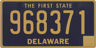 DE license plate 968371